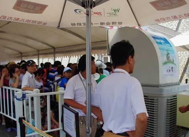 省錢又省電！戶外工業生產降溫加水涼風機！