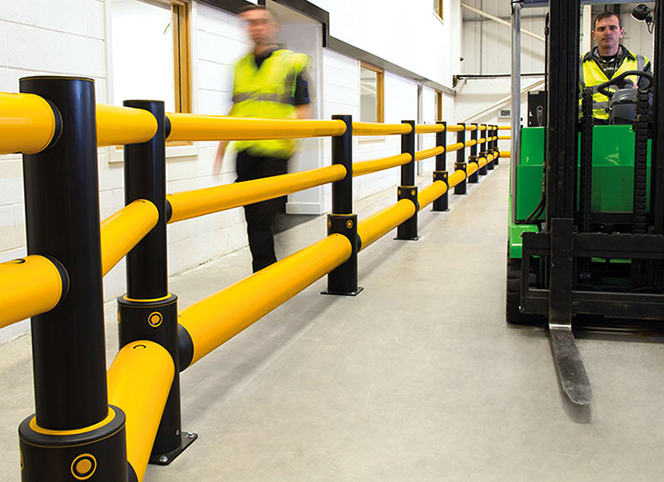 A-SAFE 為強生公司全新的制造工廠提供保護工業車輛和行人的防撞柱